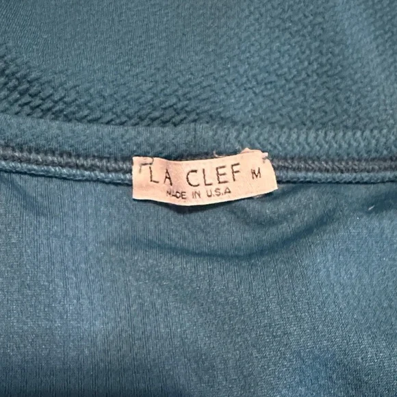 Medium Elegant Teal Maternity Dress - Picture 3 of 4